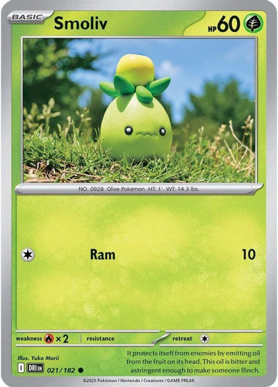Smoliv 021 - Reverse Holofoil SV10 Destined Rivals - Common