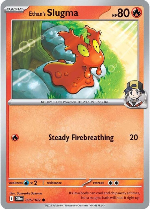 Ethan's Slugma 035  - Reverse Holofoil SV10 Destined Rivals - Common