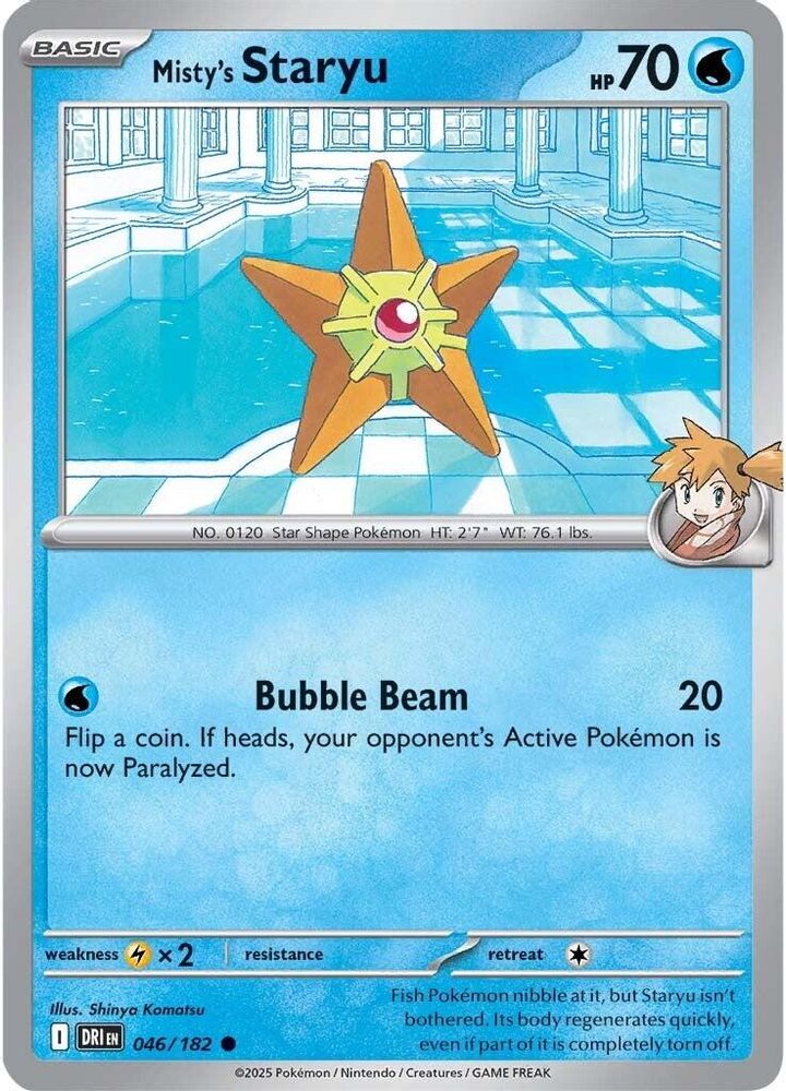Misty's Staryu 046  SV10 Destined Rivals - Common