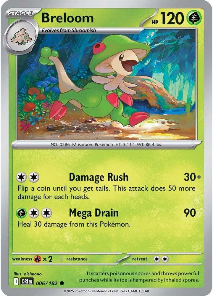 Breloom 006  SV10 Destined Rivals - Common