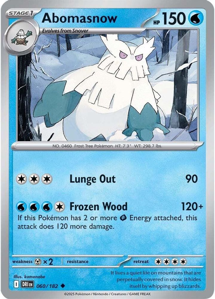 Abomasnow 060  SV10 Destined Rivals - Uncommon