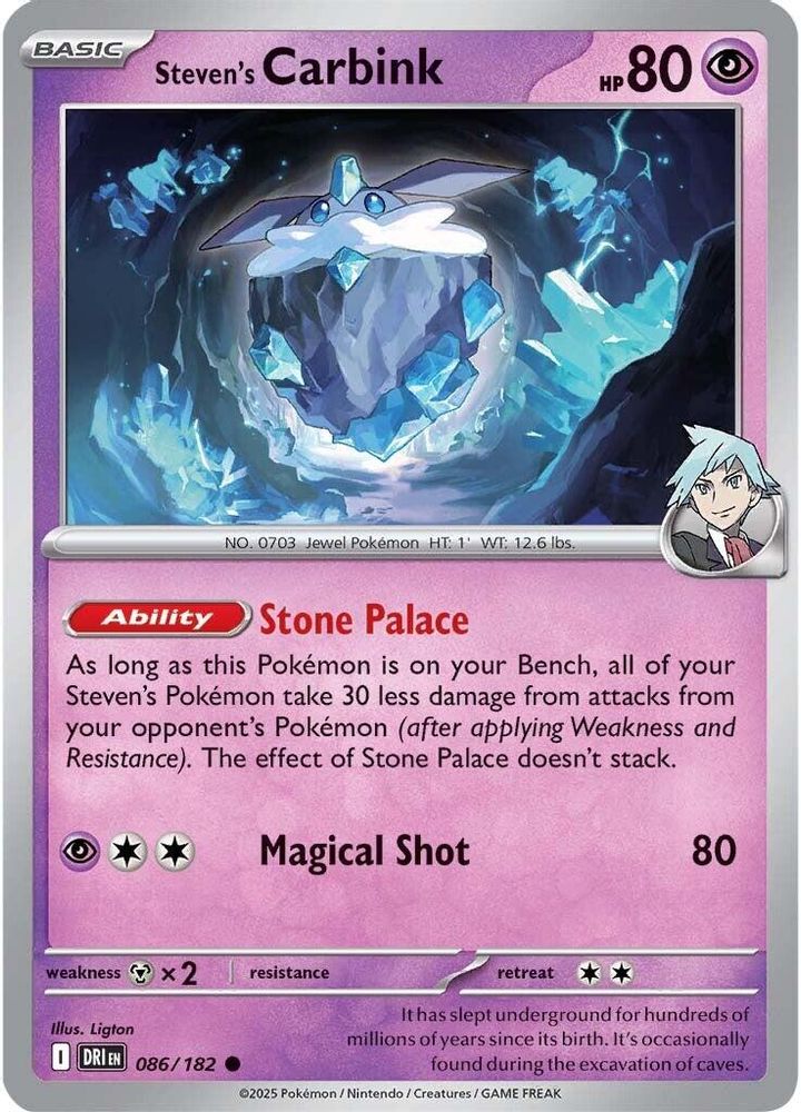Steven's Carbink 086  SV10 Destined Rivals - Common