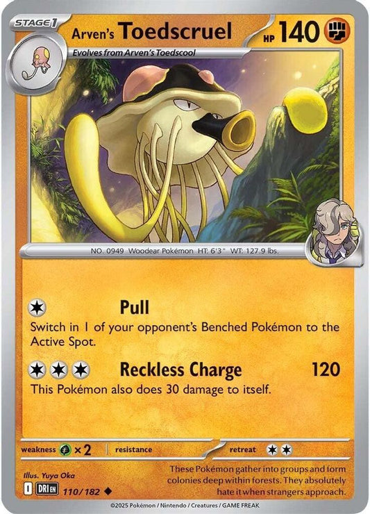Arven's Toedscruel 110  - Reverse Holofoil SV10 Destined Rivals - Uncommon