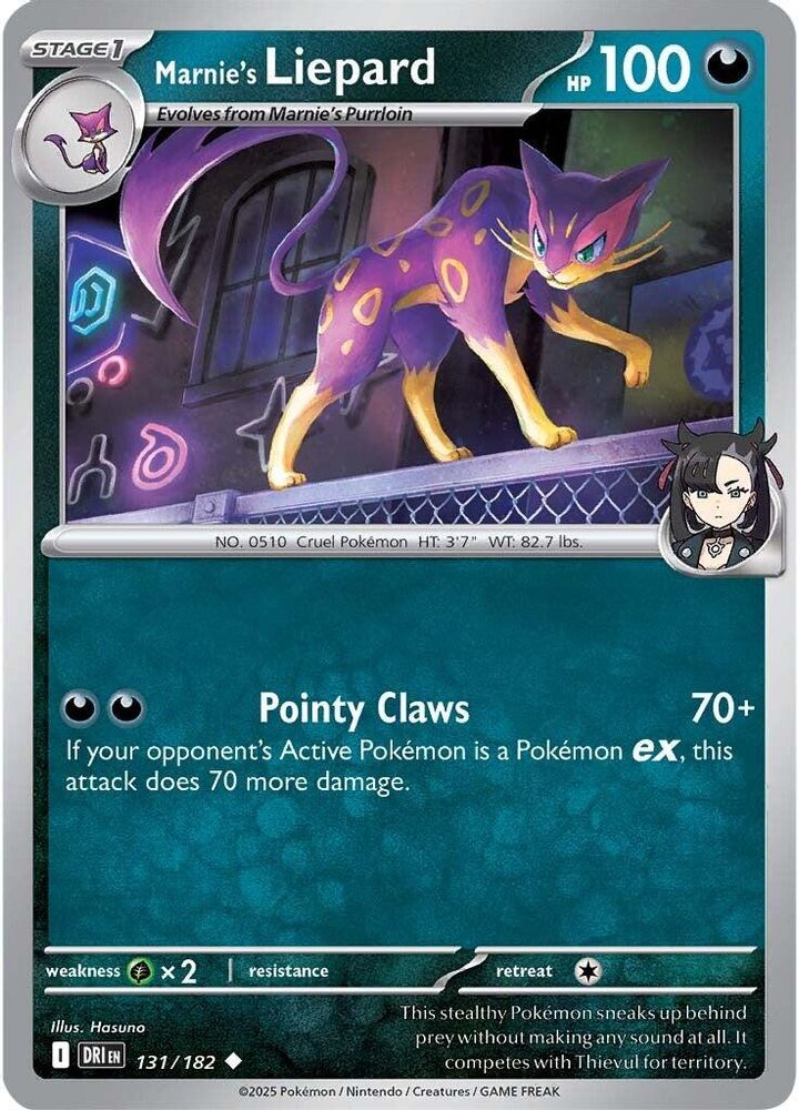 Marnie's Liepard 131  SV10 Destined Rivals - Uncommon