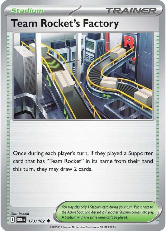 Team Rocket's Factory 173  - Reverse Holofoil SV10 Destined Rivals - Uncommon