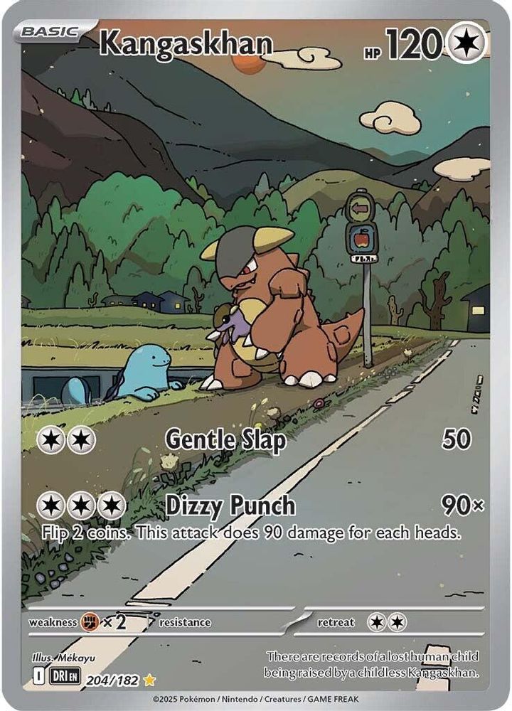 Kangaskhan 204/182  - Holofoil SV10 Destined Rivals - Illustration Rare