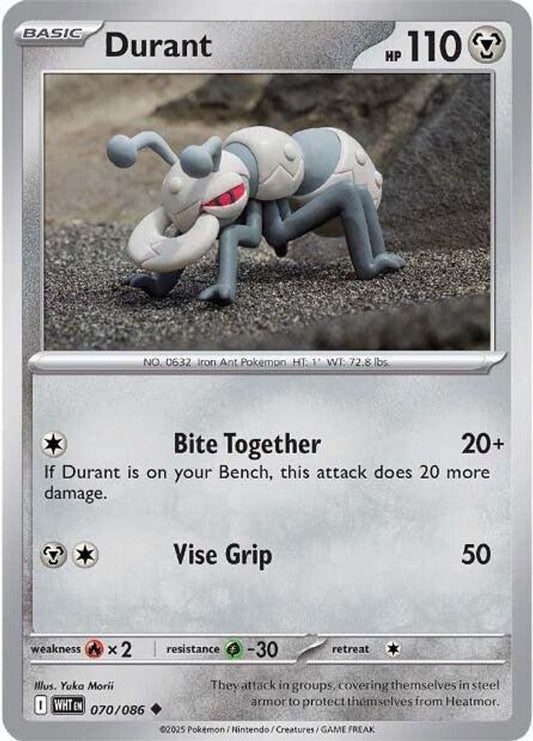 Durant 070  - Reverse Holofoil SV White Flare - Uncommon