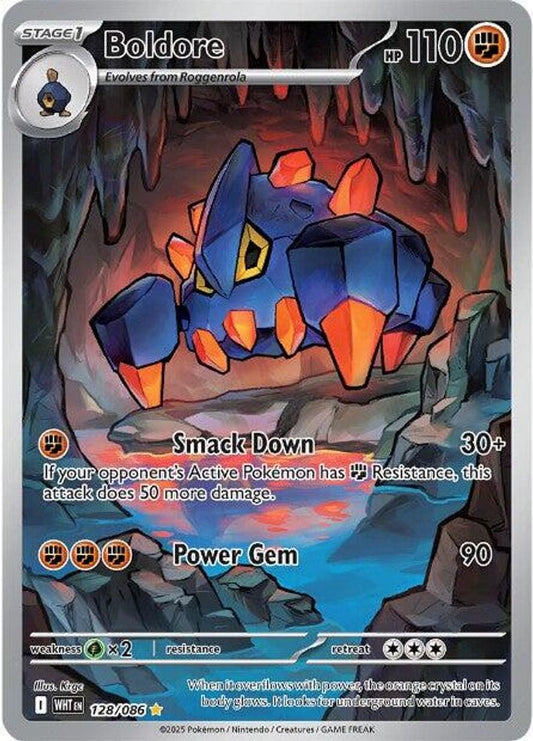 Boldore 128/086  - Holofoil SV White Flare - Illustration Rare