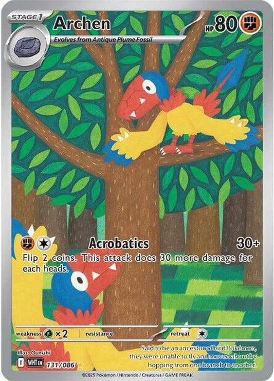 Archen 131/086  - Holofoil SV White Flare - Illustration Rare