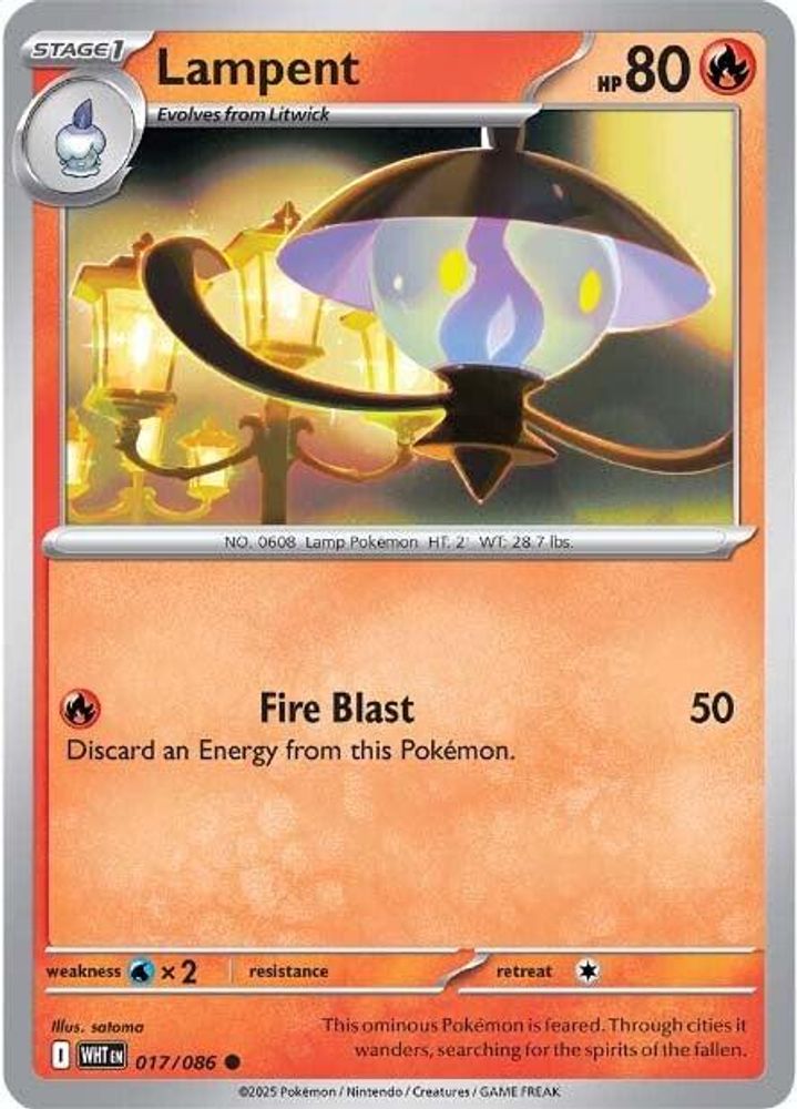 Lampent 017  - Reverse Holofoil SV White Flare - Common