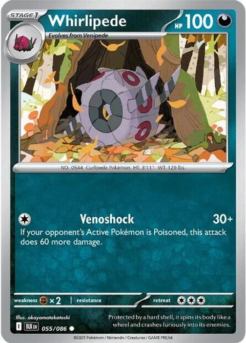 Whirlipede 055  SV Black Bolt - Common