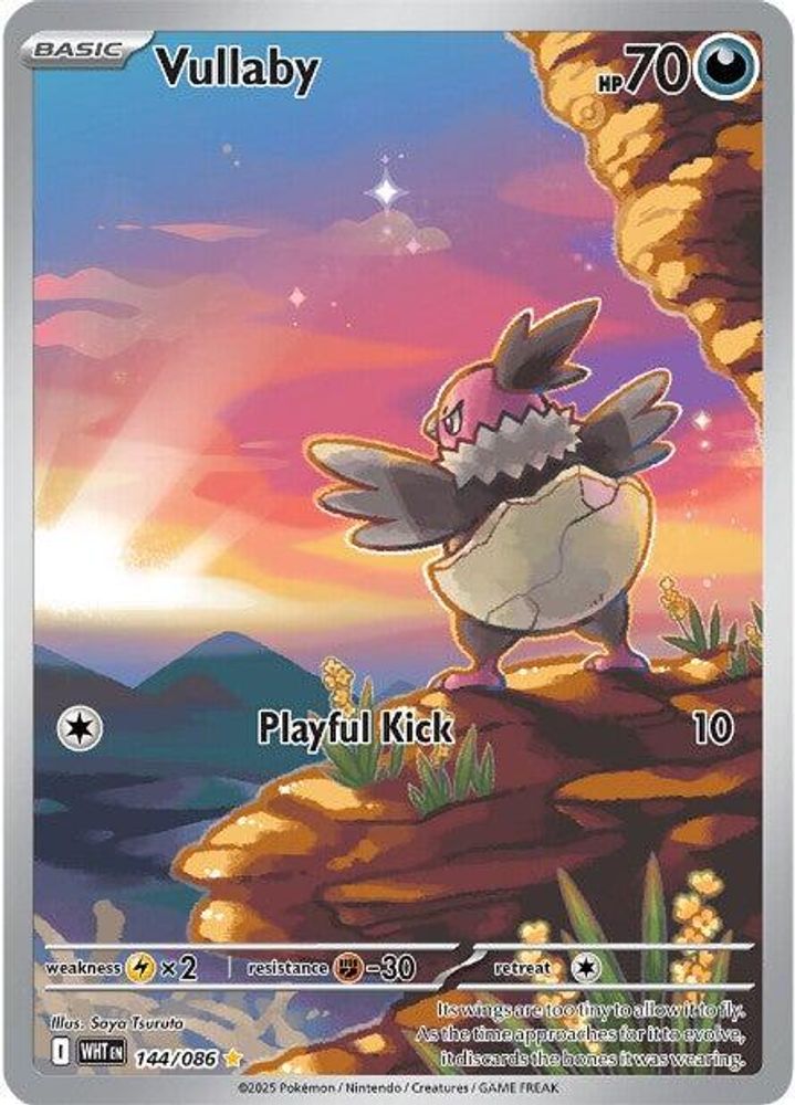 Vullaby 144/086  - Holofoil SV White Flare - Illustration Rare