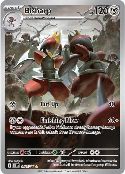 Bisharp 143/086  - Holofoil SV Black Bolt - Illustration Rare