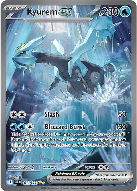 Kyurem ex 165/086  - Holofoil SV Black Bolt - Special Illustration Rare