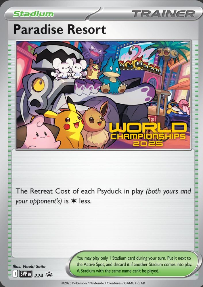 Paradise Resort (World Championships 2025) 224  SV Scarlet & Violet Promo Cards - Promo