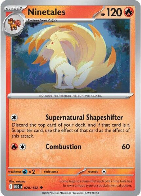 Ninetales 020  ME01 Mega Evolution - Uncommon
