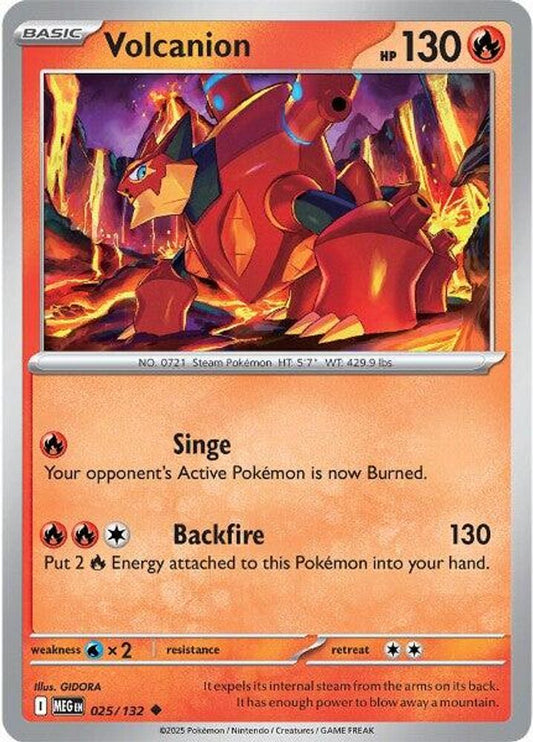 Volcanion 025  ME01 Mega Evolution - Uncommon