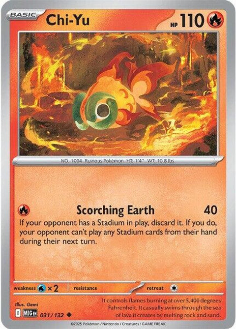 Chi-Yu 031  - Reverse Holofoil ME01 Mega Evolution - Uncommon