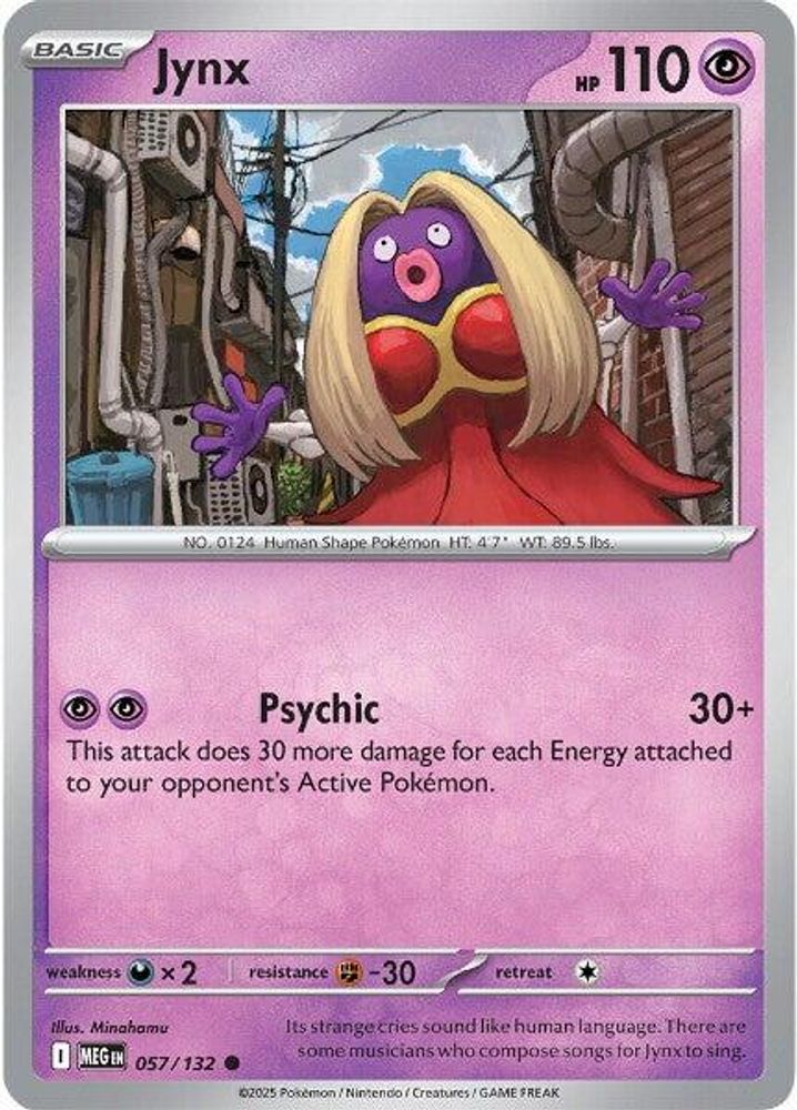 Jynx 057  - Reverse Holofoil ME01 Mega Evolution - Common