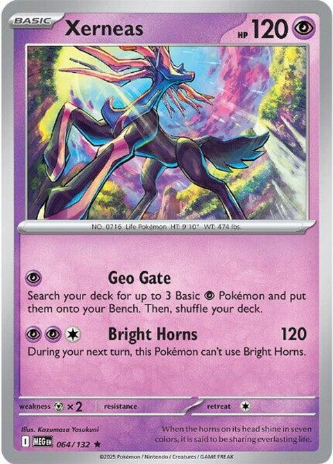 Xerneas 064  - Reverse Holofoil ME01 Mega Evolution - Rare