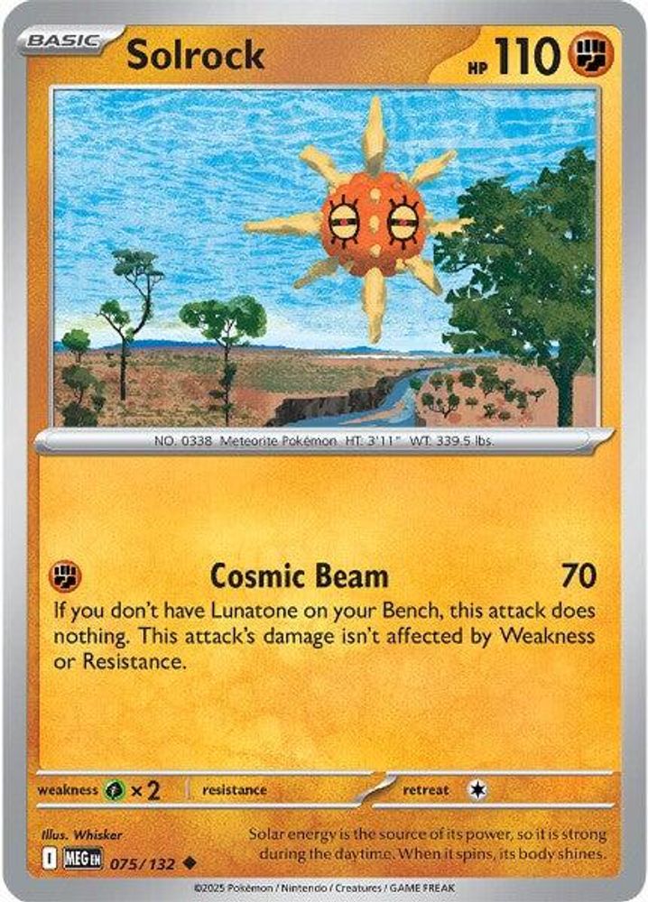 Solrock 075  ME01 Mega Evolution - Uncommon