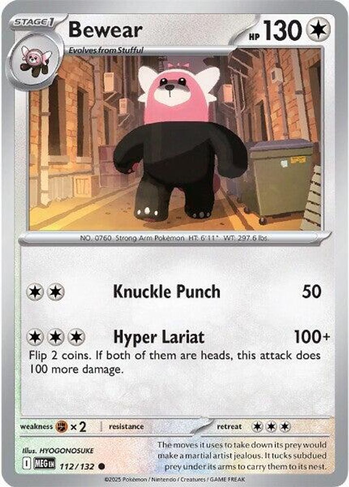 Bewear 112  ME01 Mega Evolution - Common