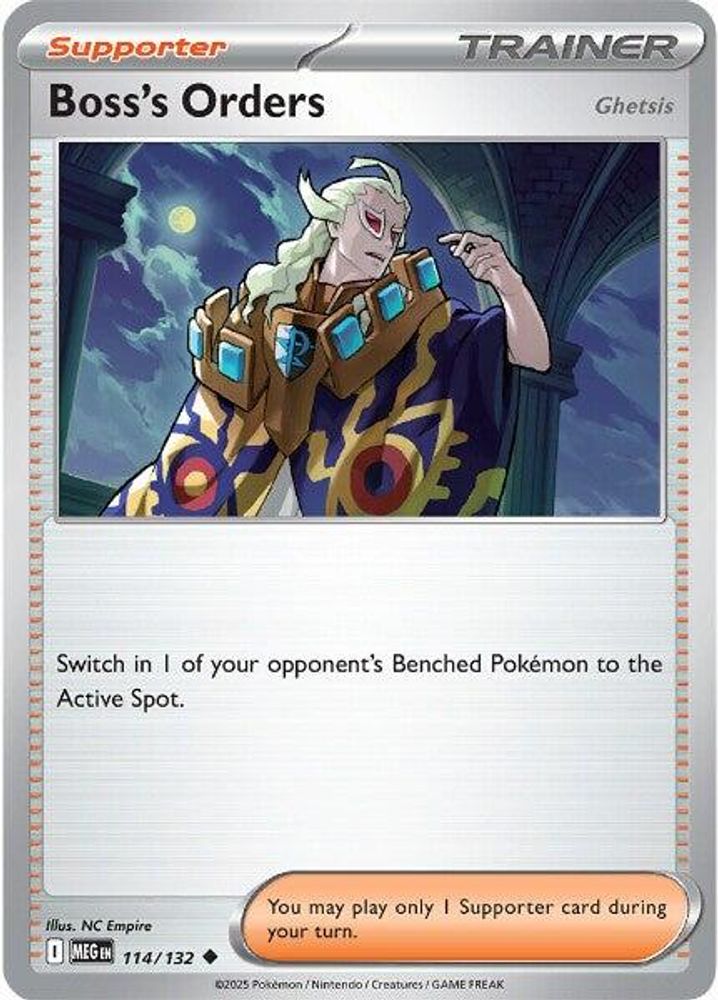 Boss's Orders [Ghetsis] 114  ME01 Mega Evolution - Uncommon