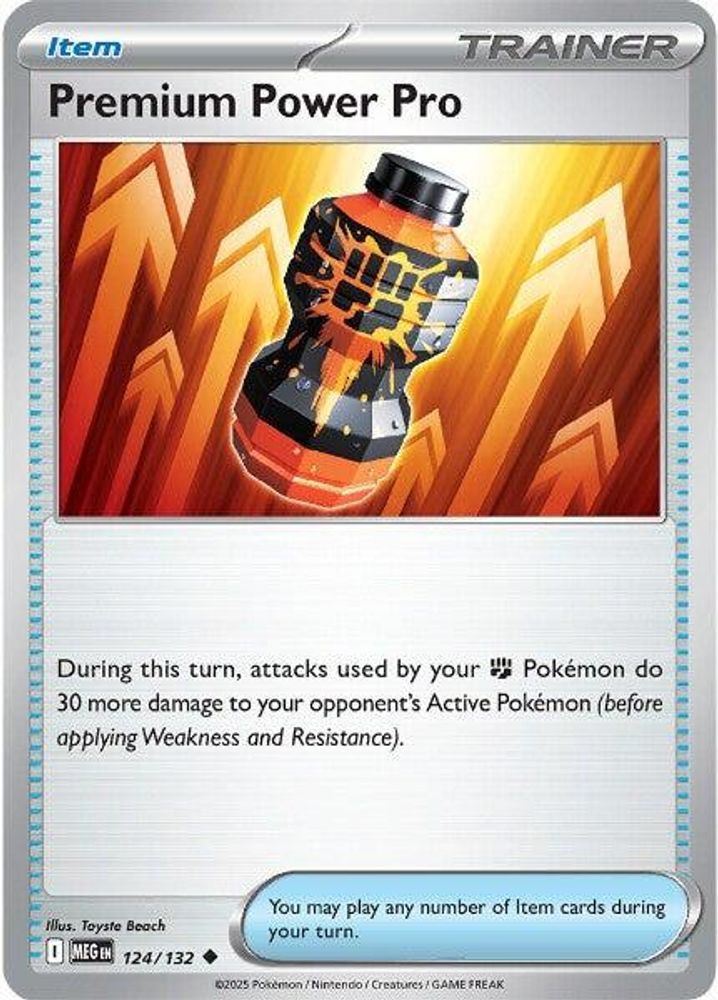 Premium Power Pro 124/132  - Reverse Holofoil ME01 Mega Evolution - Uncommon