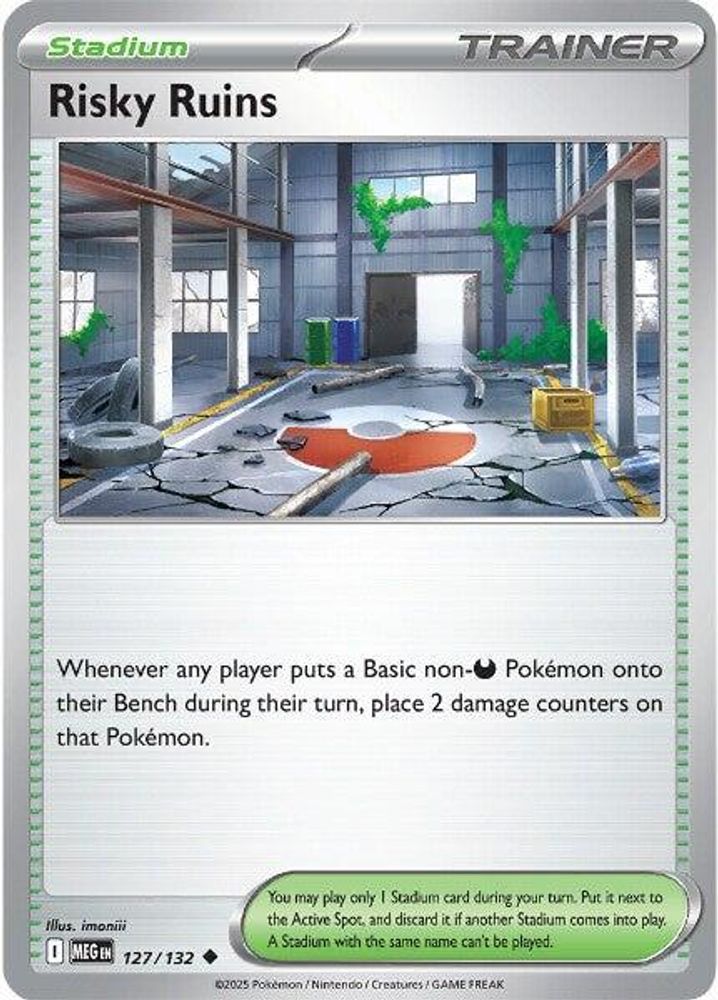Risky Ruins 127  - Reverse Holofoil ME01 Mega Evolution - Uncommon