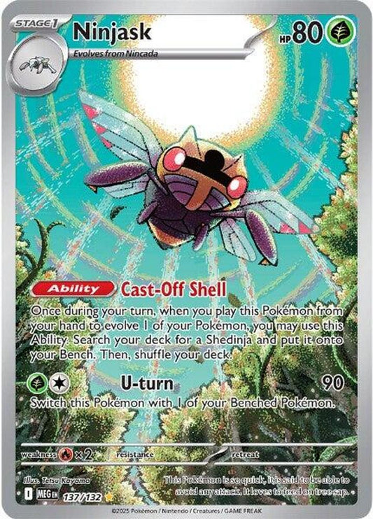 Ninjask 137/132  - Holofoil ME01 Mega Evolution - Illustration Rare