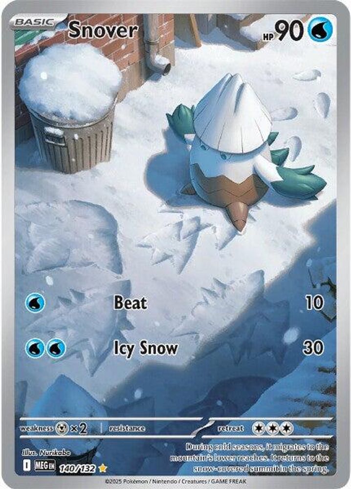 Snover 140/132  - Holofoil ME01 Mega Evolution - Illustration Rare
