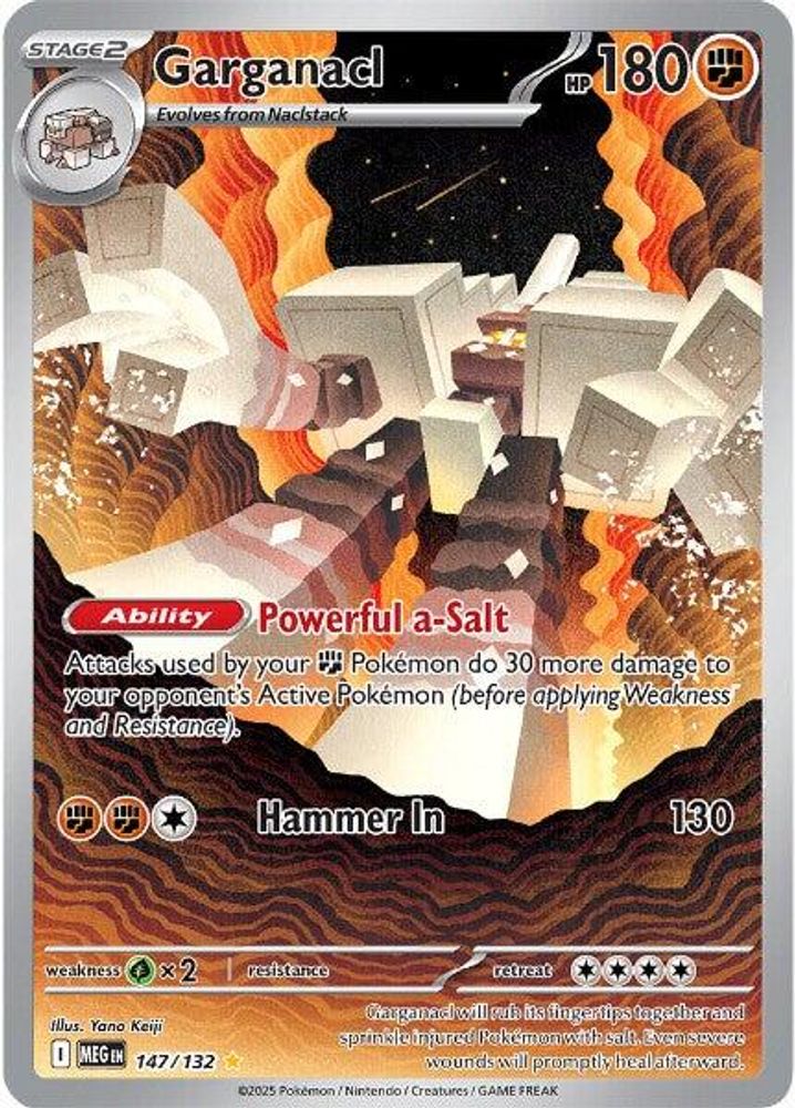 Garganacl 147/132  - Holofoil ME01 Mega Evolution - Illustration Rare