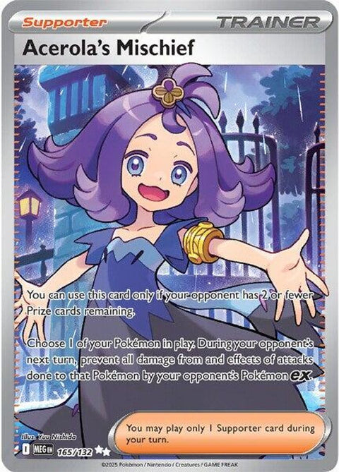 Acerola's Mischief 165/132  - Holofoil ME01 Mega Evolution - Ultra Rare