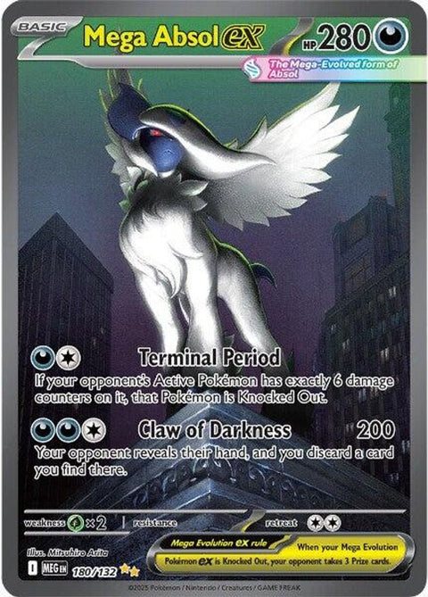 Mega Absol ex 180/132  - Holofoil ME01 Mega Evolution - Special Illustration Rare