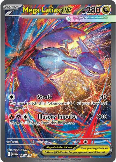 Mega Latias ex 181/132  - Holofoil ME01 Mega Evolution - Special Illustration Rare