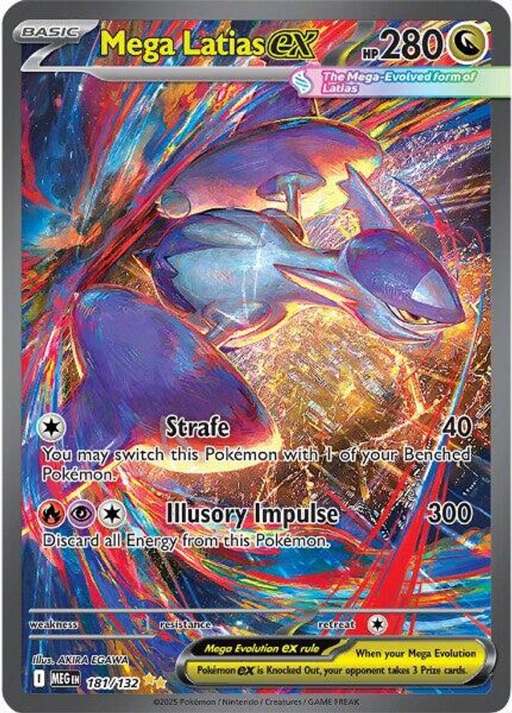 Mega Latias ex 181/132  - Holofoil ME01 Mega Evolution - Special Illustration Rare