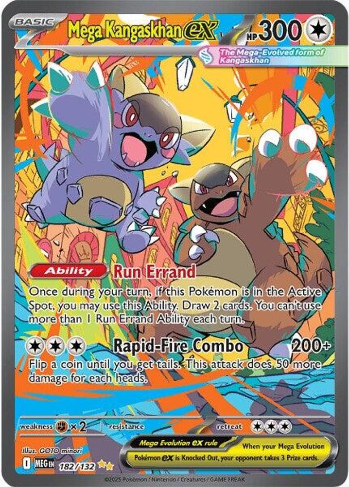 Mega Kangaskhan ex 182/132  - Holofoil ME01 Mega Evolution - Special Illustration Rare