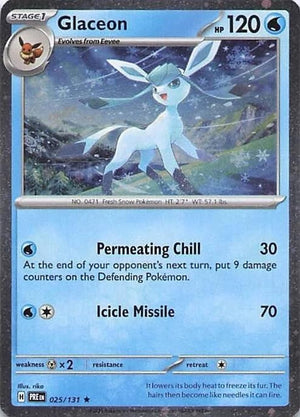 Glaceon (Cosmos Holo) 025/131  - Holofoil Miscellaneous Cards & Products - Rare
