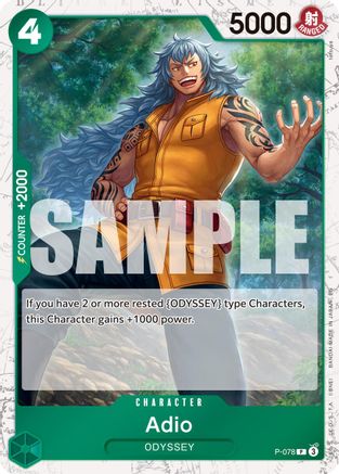 Adio (Pirate Foil) (P-078) - Premium Booster -The Best- Vol. 2 Foil