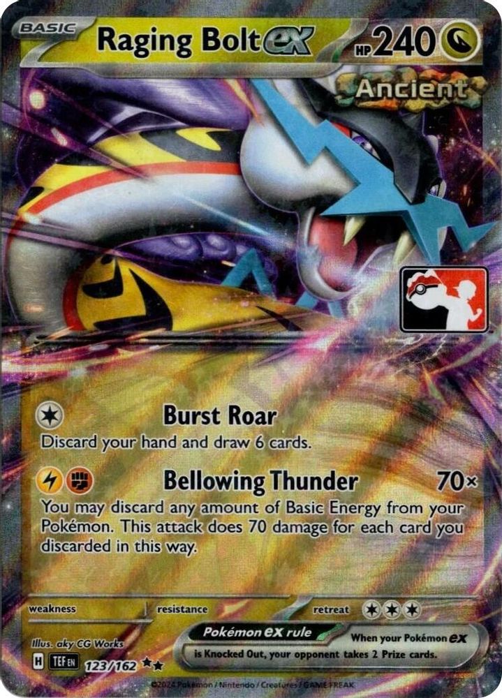 Raging Bolt ex (Prize Pack Series 5) 123/162  - Holofoil Prize Pack Series Cards - Double Rare