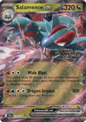 Salamence ex (Journey Together Stamped) 114/159  - Holofoil Miscellaneous Cards & Products - Double Rare