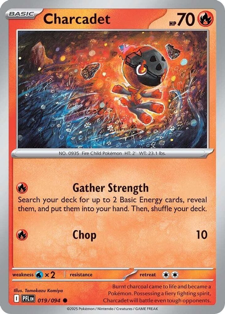 Charcadet 019  - Reverse Holofoil ME02 Phantasmal Flames - Common