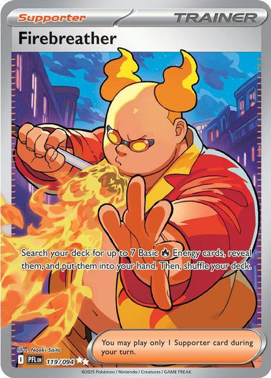 Firebreather 119/094  - Holofoil ME02 Phantasmal Flames - Ultra Rare