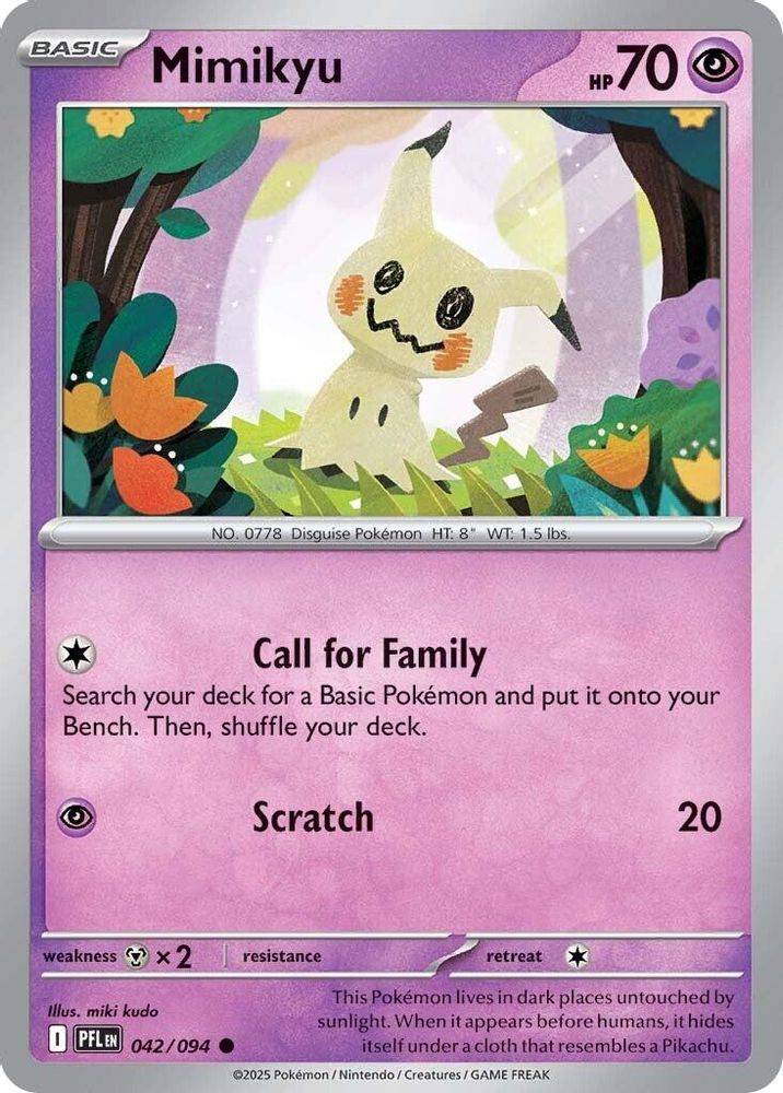 Mimikyu 042  ME02 Phantasmal Flames - Common