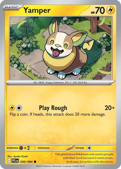Yamper 030/094  - Reverse Holofoil ME02 Phantasmal Flames - Common