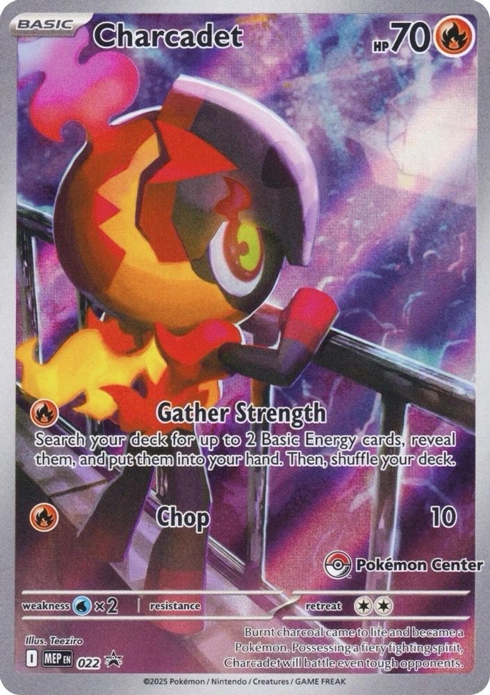Charcadet (Pokemon Center Exclusive) 022  - Holofoil ME Mega Evolution Promo - Promo