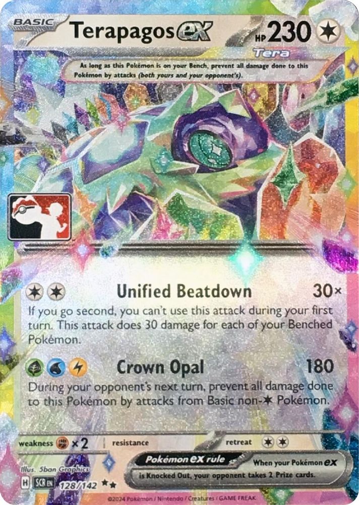 Terapagos ex (Series 7) 128/142  - Holofoil Prize Pack Series Cards - Double Rare