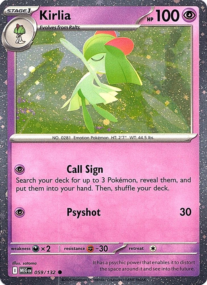 Kirlia (Cosmos Holo) 059  - Holofoil Miscellaneous Cards & Products - Common