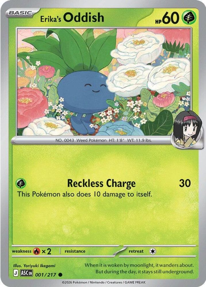 Erika's Oddish 001  - Reverse Holofoil ME Ascended Heroes - Common
