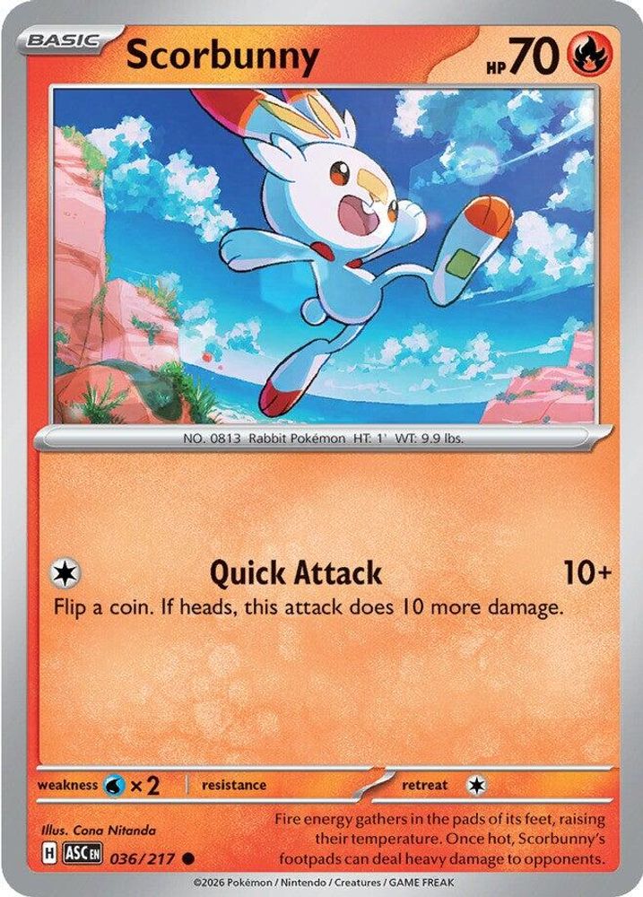 Scorbunny 036/217  ME Ascended Heroes - Common